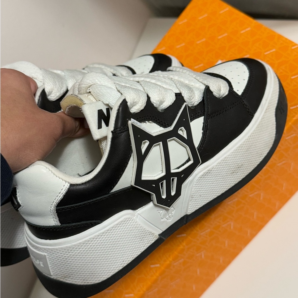 Naked Wolfe Chunky Sneakers - Black/White - Picture 3 of 5